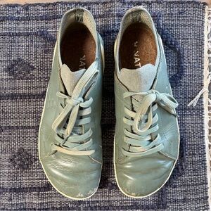 Vivobarefoot Geo Court Knit shoes sage sea green women’s barefoot wide sneakers